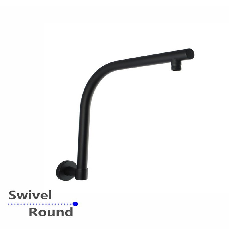 Black Wall Shower Arm