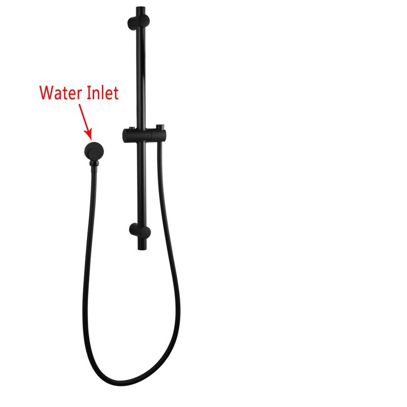 Black Shower Rail