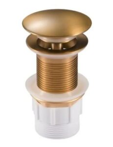 Brushed Brass Pop Up Waste No Overflow