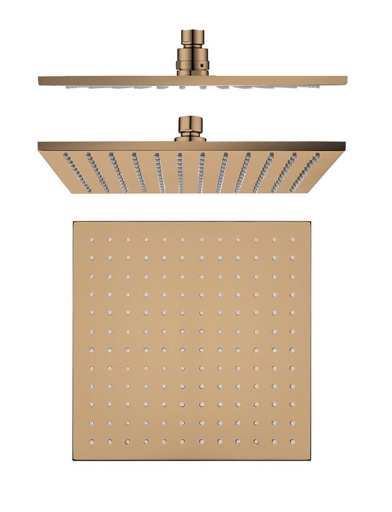 250mm Rose Gold Shower Head