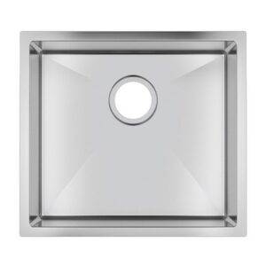500x440x230mm Chrome Stainless Steel Single Bowl Kitchen Sink