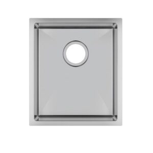 390x450x215mm Chrome Stainless Steel Single Bowl Kitchen Sink