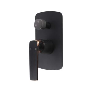 ESPERIA – Black & Rose Gold Diverter Mixer